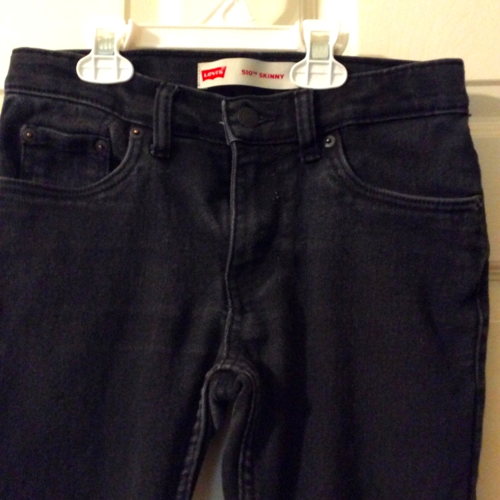Size 10 boys skinny black Levi's